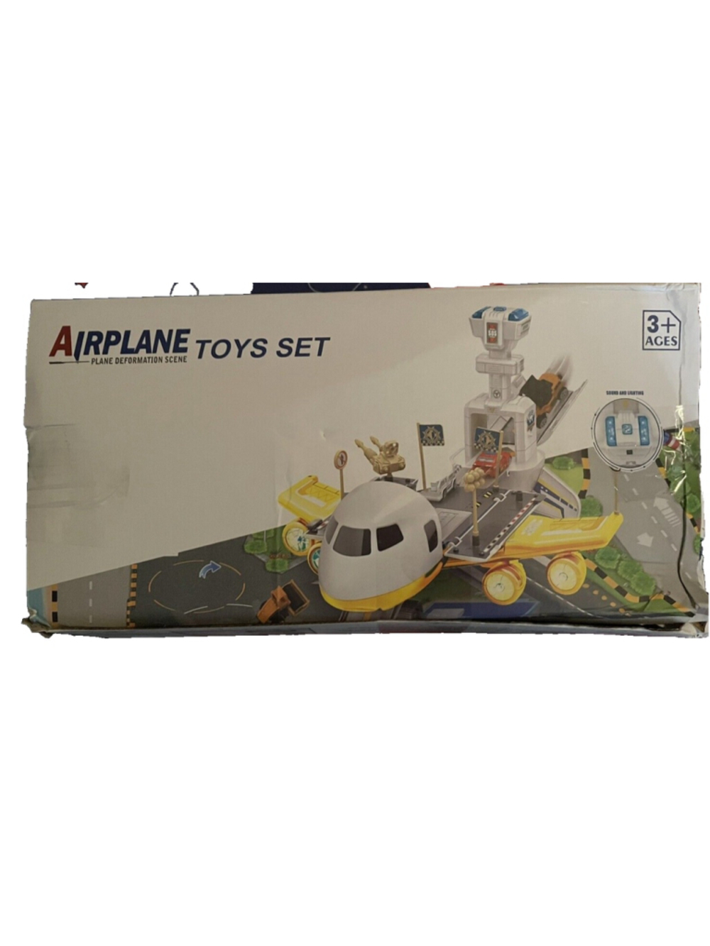 Airplane Deformation Scene Toy Set No: YDX42-1 Blue Ages 3+